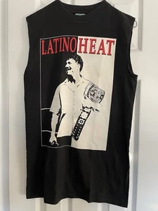 Vintage Eddie Guerrero Latino Heat T-Shirt, Cutoff Sleeves Small WWF WWE - Picture 1 of 10