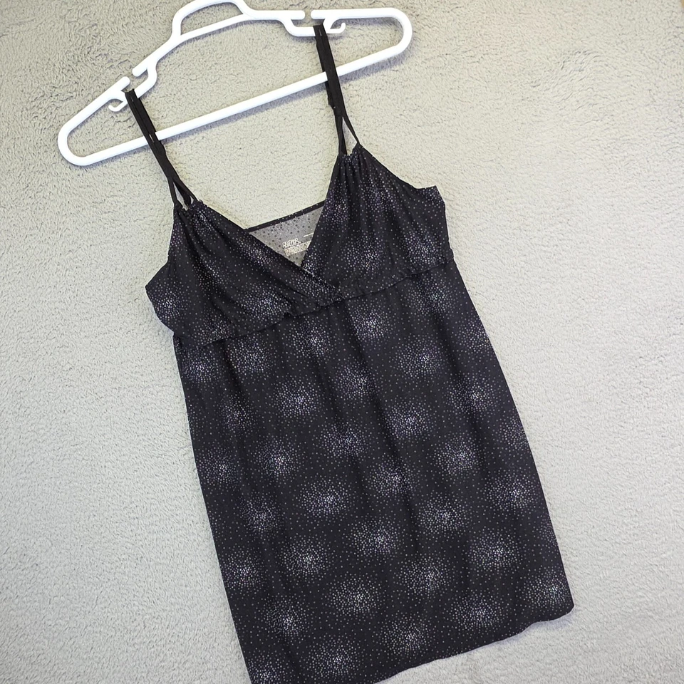 Camisón Gilligan and OMalley para mujer M estampado de puntos negros Babydoll ropa de dormir acogedor Foto 1 de 4