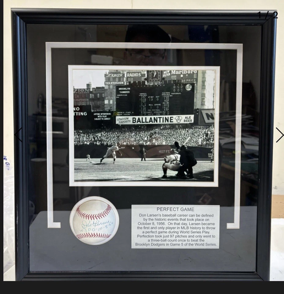 don larsen autographed baseball - Image 1 of 1