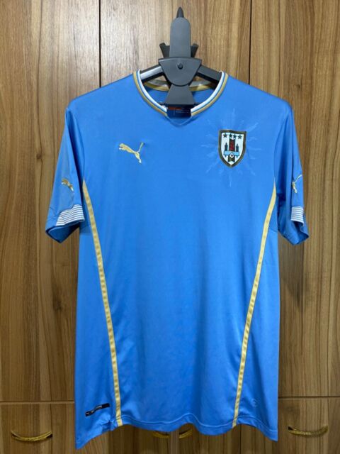 Camiseta de fútbol retro Uruguay Celeste Futbol, Azul / Patchwork, S