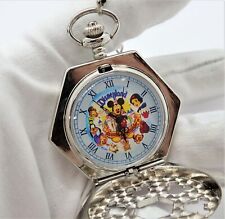 Mickey Mouse,Manual Wind "Disneyland" Character,Hexagon Pocket Watch,M-69,L@K