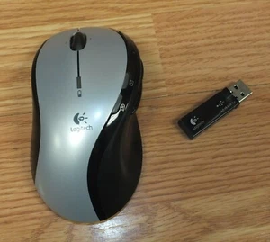 Logitech (MX 610) Left-Hand Laser Cordless Scroll Mouse W/ Receiver *READ* - Picture 1 of 6