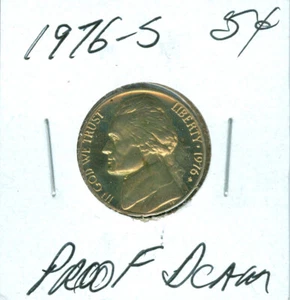 1976 S JEFFERSON NICKEL PERFECT PROOF DCAM 99 CENTS SHIPPING * - Picture 1 of 2