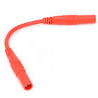 1Pair 10Cm 4Mm Injection Molding Dual Female Head Banana Plug Cable Red & Black?