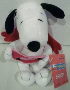 Hallmark Peanuts Snoopy Holding a Valentine Heart Wearing Red Wings - Picture 1 of 12