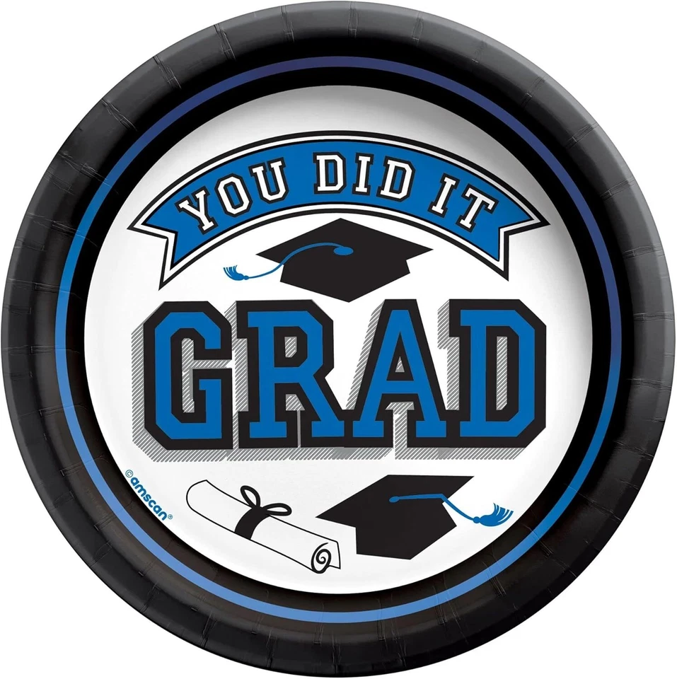 Десертные тарелки True to Your School Spirit тема выпускного вечера 6,75 дюйма 11 ЦВЕТОВ - Изображение 1 из 1