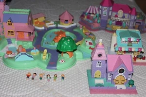 Vintage Polly Pockets Collection - 4 Playsets & 6 Figures - Picture 1 of 16