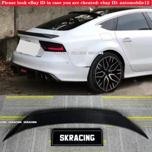 Alerón labial trasero de fibra de carbono real para Audi A7 S7 RS7 2013-18 sedán - Imagen 1 de 22