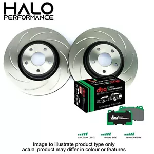 Rear Grooved Brake Discs with DBA Street Performance Pads to fit Audi S3 Quattro - Picture 1 of 3
