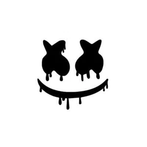 Dripping Marshmello EDM DJ Vinyl Decal Car Laptop Truck Bumper Window Decor - Picture 1 of 15