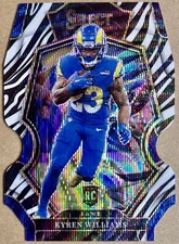 2022 Panini Select KYREN WILLIAMS RC Zebra Prizm Die-Cut SP #159 Rams