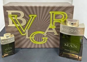 BVLGARI MAN WOOD ESSENCE 2PC GIFT SET(3.4 OZ EAU DE PARFUM+0.5 OZ EAU DE PARFUM) - Picture 1 of 3