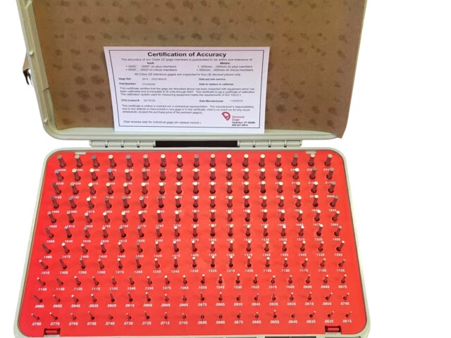 Vermont Gage 101400400 Pin Gage Set
