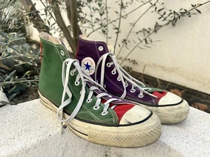 Vintage 1990s Converse Chuck Taylor All Star High Top Multicolor USA Rare! 🔥 - Picture 1 of 4