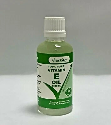 VITARITE Vitamin E Oil 50ml , Helps Skin Stay Young And Beautiful. Made in UK