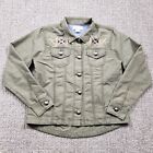 ARIAT Jacket Womens Small Green Aztec Canvas Buffalo Nickle Button Sothwestern