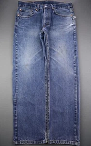 Men's 2013 Levi's 505 Jeans Regular Fit Distressed Medium Wash Cotton Size 34x29 - Picture 1 of 12