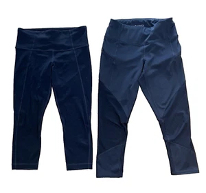 Pantalones capri negros Athleta malla contendiente leggings 210134 PLUS 866955 para mujer XSP - Imagen 1 de 23