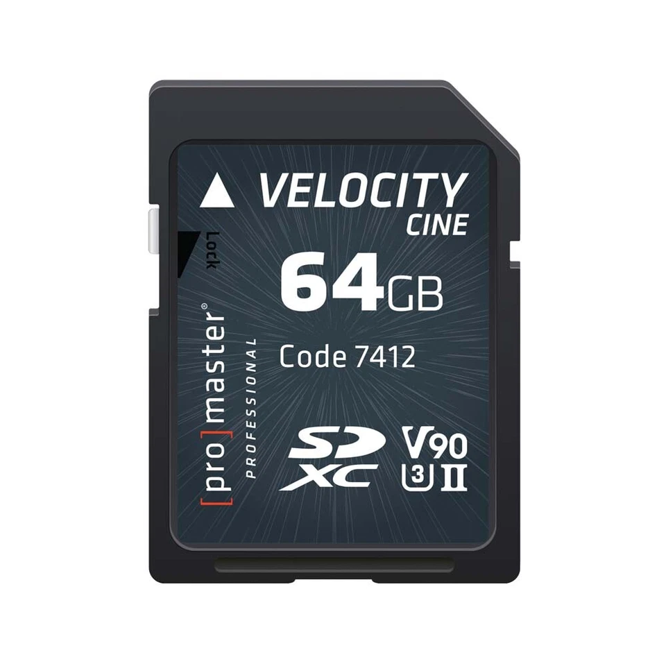 Promaster 64GB Velocity CINE SDXC Memory Card - Image 1 of 2