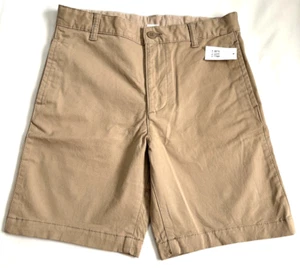 Gap Kids Khaki Flat Front Adjustable Waist Chino Shorts Boy's Size 12 Husky - Picture 1 of 5