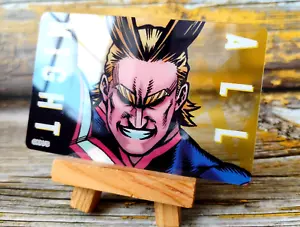 Tarjeta de plástico transparente All Might - My Hero Academia MHA - Japón - Imagen 1 de 3