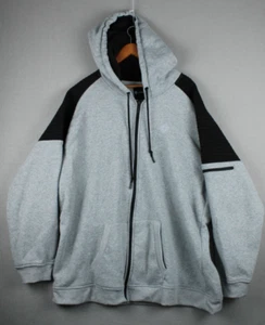 Akademiks Hoodie Sweatshirt 5XL Black Gray Full Zip Jacket Zipper Pocket - Picture 1 of 17