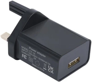 USB Netzteil Adapter Konverter Ladegerät AC 100V-240V DC 5V 2A 10W ORIGINAL UK - Bild 1 von 3