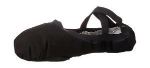 Bloch Dance Women's Pro Elastic Canvas Split Sole Ballet Shoe/Slipper 2 Black - Picture 1 of 9