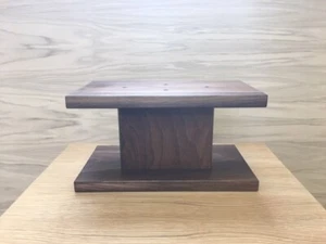 Center Speaker Stand Solid Black Walnut - Picture 1 of 3
