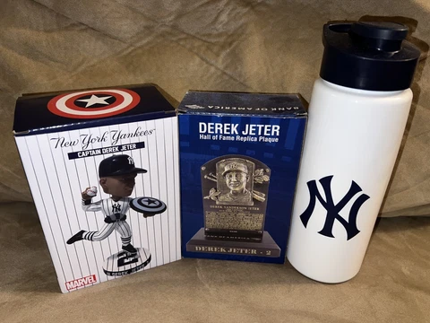 New York Yankees SGA 2023: Derek Jeter Captain America Bobblehead & Plaque More Cover