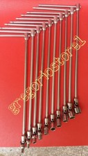 SET CHIAVI A T DOPPIO SNODO 10 PZ LUNGHE 8 10 12 13 14 15 17 19 MM 1/2  3/8