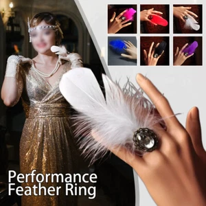 1 Stück Unisex Acryl Kristall Ring für Party Bühne Tanz verstellbare Requisiten - Bild 1 von 18