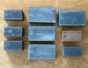 1940s War Bonds Letterpress Printing Press Blocks - Picture 1 of 8