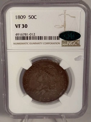 1809 Capped Bust Half Dollars NGC VF-30 - Image 1 of 4