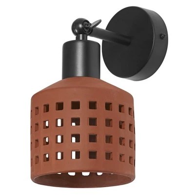 OSRAM Decor Clay Windows, lampada da parete decorativa in terracotta traforata,  - Immagine 1 di 4
