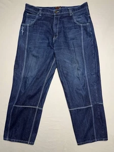 Loco Jeans 42 Herren Vintage Streetgear Carpenter Denim Hose blau bestickt - Bild 1 von 6