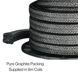 GLAND PACKING ROPE/SHAFT SEAL - 6MM (1/4") SQ. SOLD PER METRE - Picture 1 of 3