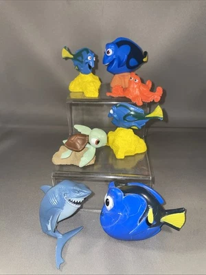 Lot of 7 - Finding Nemo Figures Cake Toppers Disney Pixar - Image 1 of 4