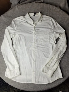 Lululemon weißes Button Down Hemd Herren Medium Langarm einzelne Tasche - Bild 1 von 7