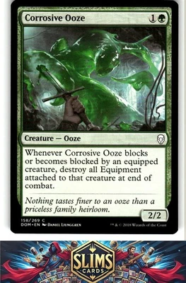 Magic the Gathering MTG Dominaria Corrosive Ooze #158 Buy 2 Get 1 - Image 1 of 2