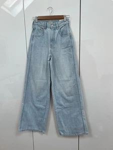 Free People We The Free CRVY Gia High Rise Wide Leg Jeans. Blue. W25. RRP £118 - Picture 1 of 8