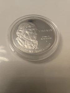 1993 S US $1 James Madison Proof US Commemorative 90% Silver Dollar - Picture 1 of 2
