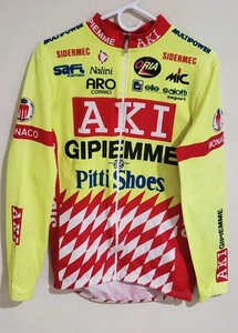 Vintage Nalini AKI Cycling Shirt Jersey Federation   Long Sleeve Made in Italy  - Picture 1 of 17