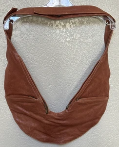 Bolso Bandolera Cuero Genuino Marrón Reversible Bolsillos de Viaje - Imagen 1 de 10