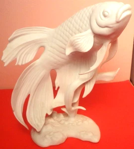 ZURÜCKGENOMMEN Biskuit KAISER SIAMESISCHER KAMPFFISCH #404 Sgnd. GB -GEHARD BOCHMANN- NEUWERTIG! - Bild 1 von 10