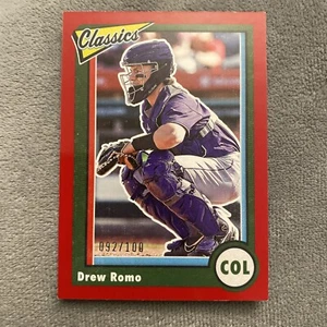 Panini Chronicles 2023 - Classics Red #13 Drew Romo/100 (RC) - Imagen 1 de 10