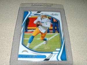 2021 PANINI ABSOLUTE FOOTBALL JUSTIN HERBERT 2ND YEAR CARD CHARGERS - Picture 1 of 2