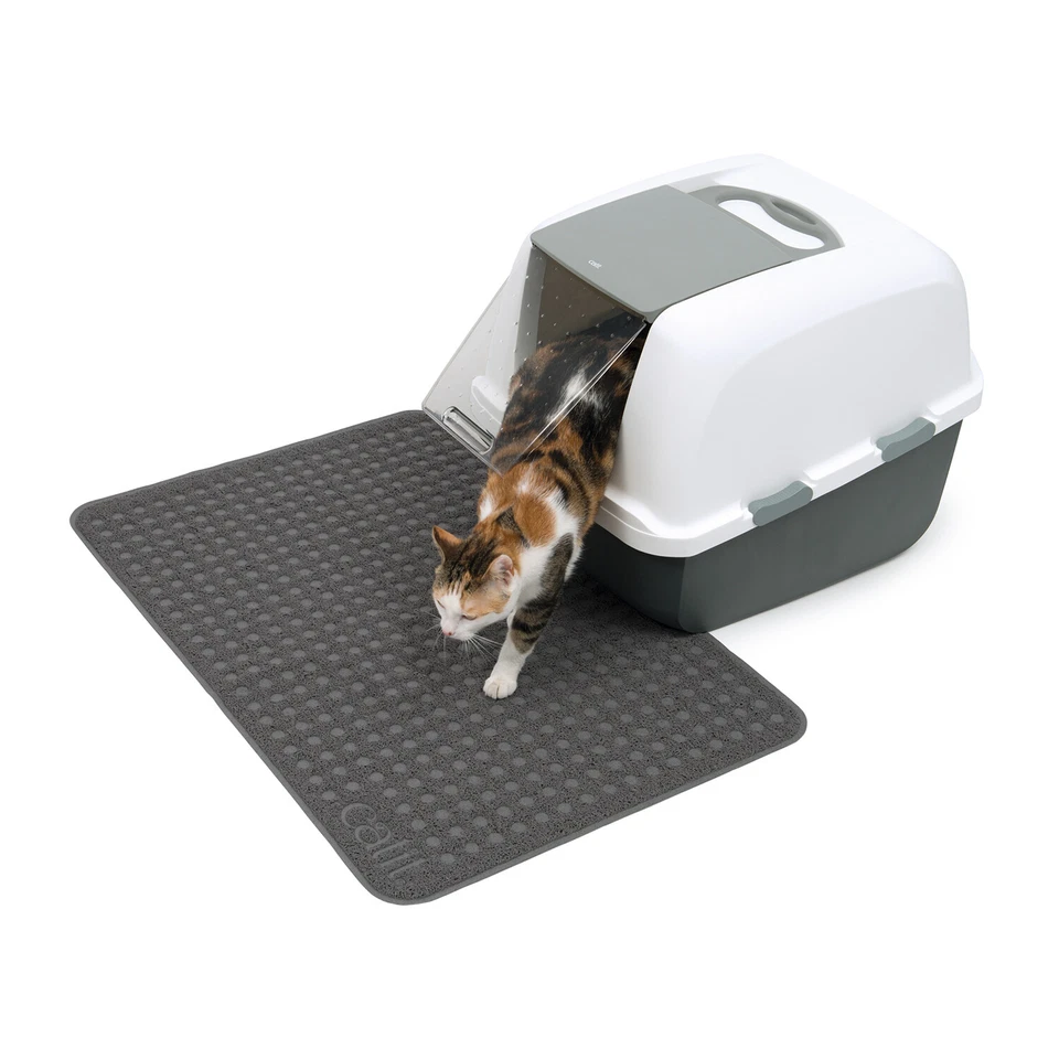 Catit Einstreu Gummi Matte - Katzentoilette Matte - 90x60cm