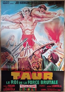 Affiche cinéma film TAUR  roi de la force brutale  80 x 120 cm 1963 - Imagen 1 de 1