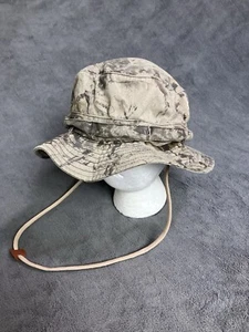 VTG Paramount Outdoors Hat NATURAL ROCK CAMO Boonie Bucket Safari Brown Size 7 - Picture 1 of 15